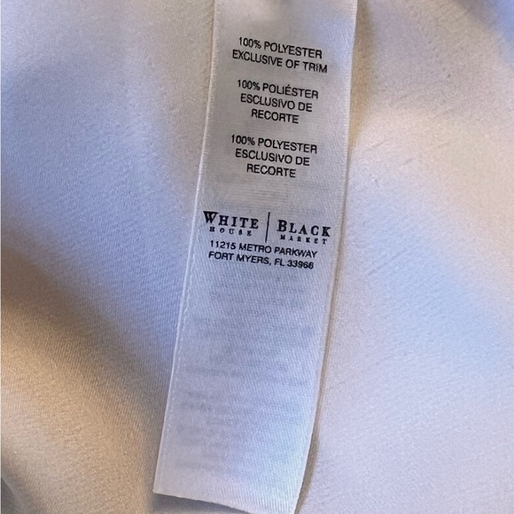 White House Black Market floral blouse sz M - Picture 7 of 8